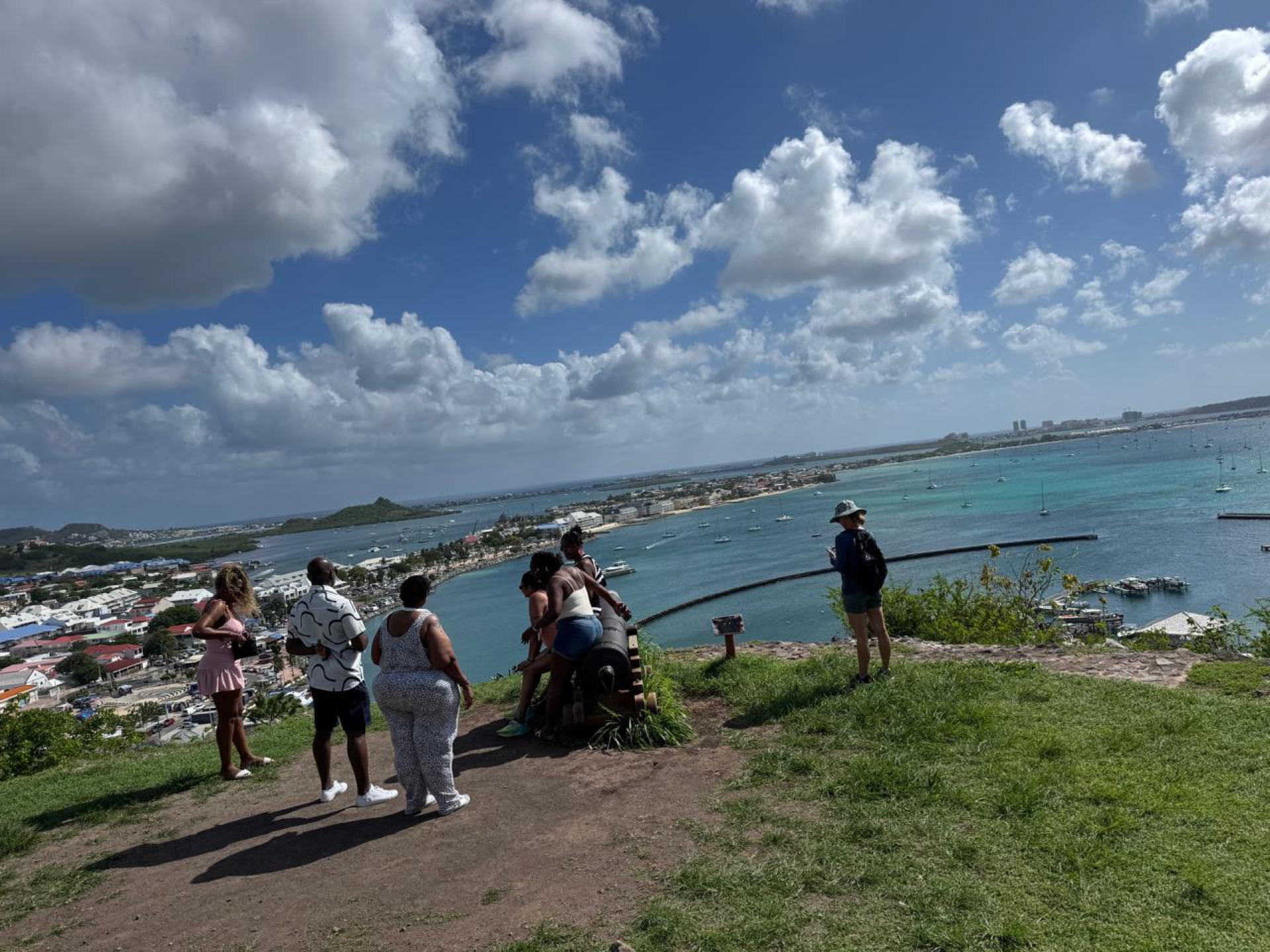 Fort Louis hilltop overlook above Marigot marina in Sint Maarten